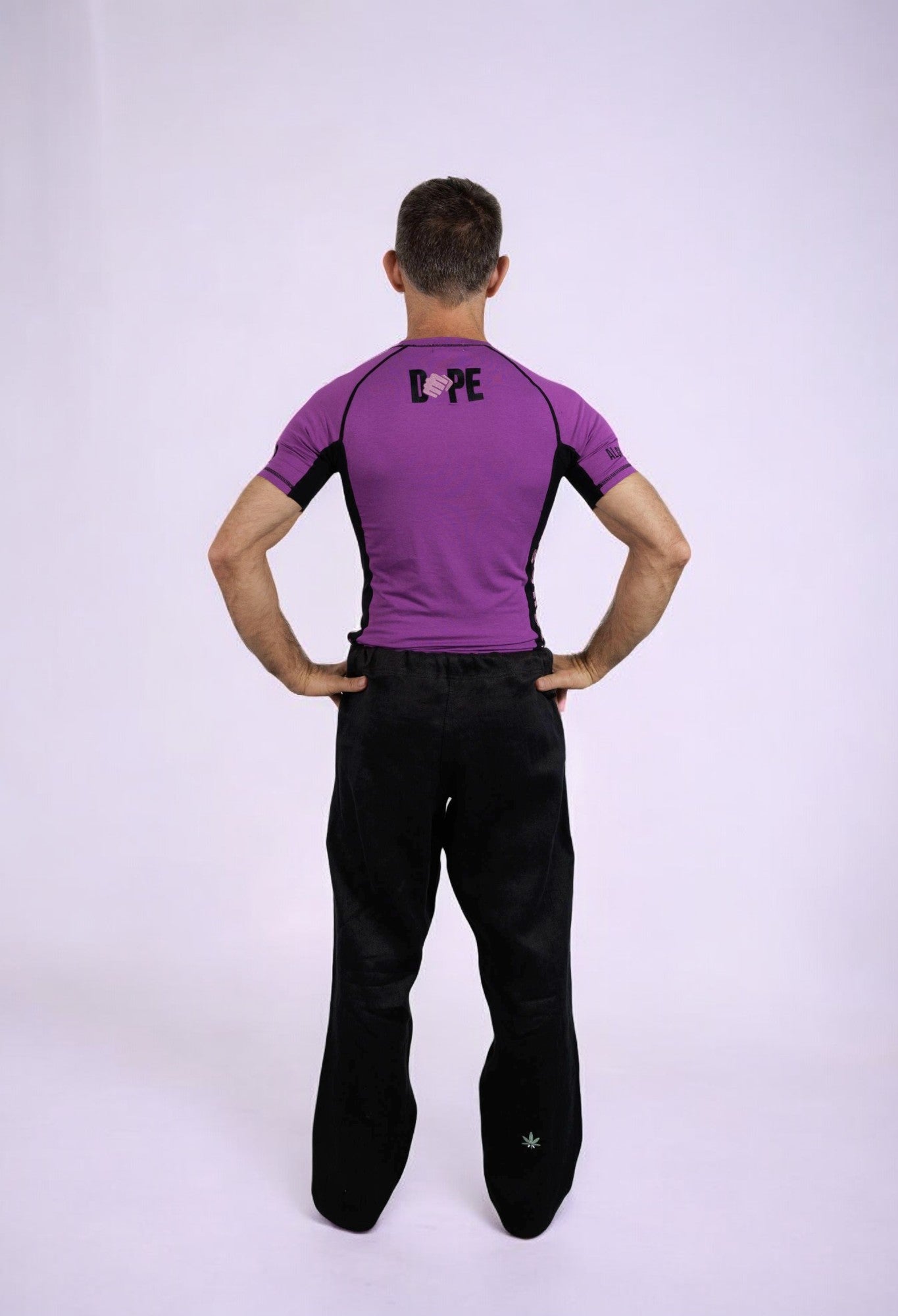 DOPE Purple Bamboo Rash Guard - Short Sleeve