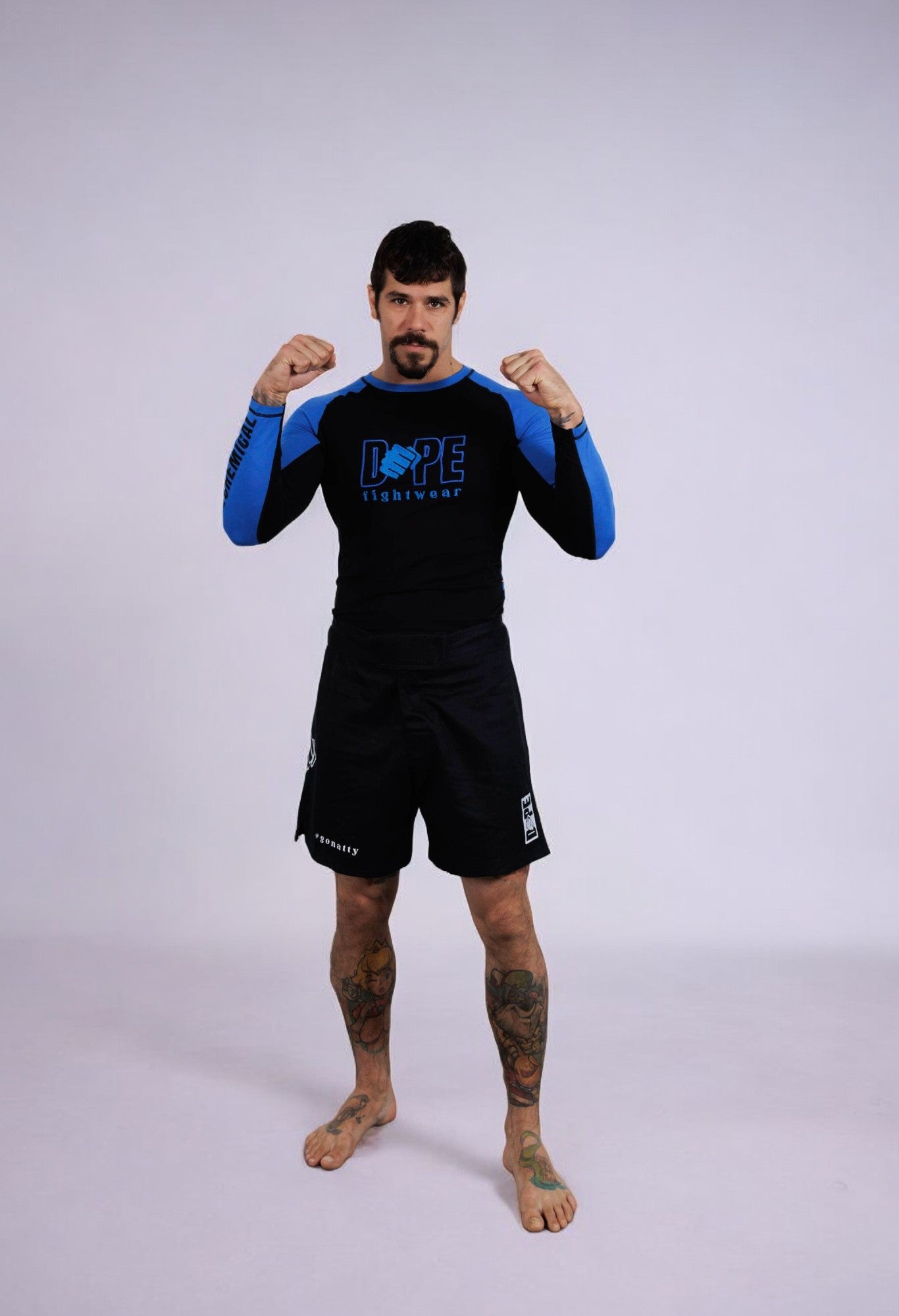 DOPE Blue Bamboo Rash Guard - Short Sleeve