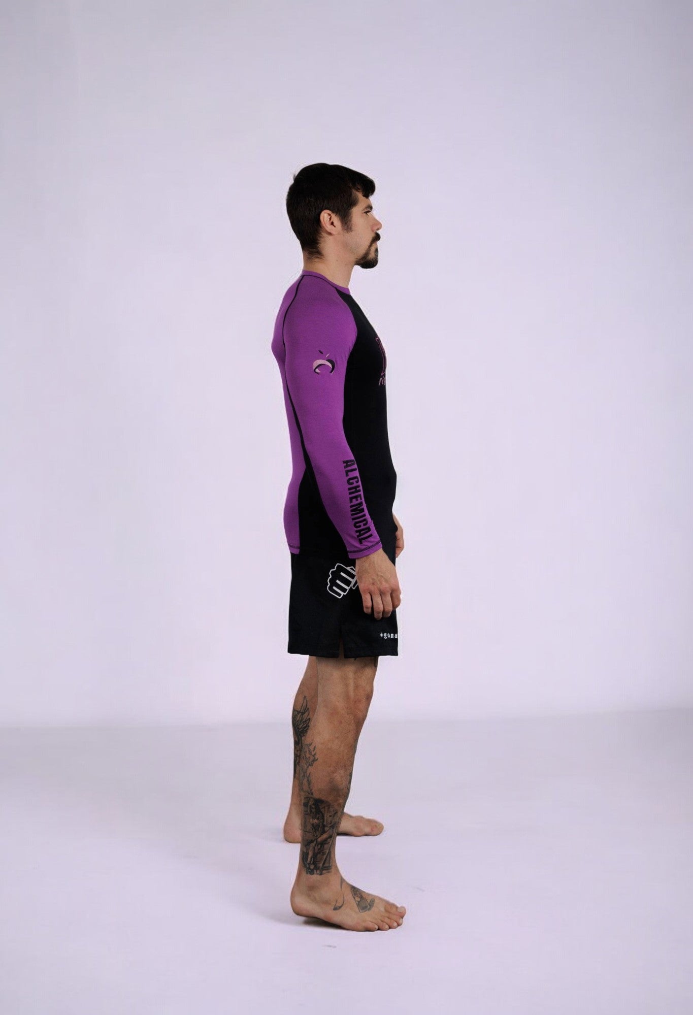 DOPE Purple Bamboo Rash Guard - Long Sleeve