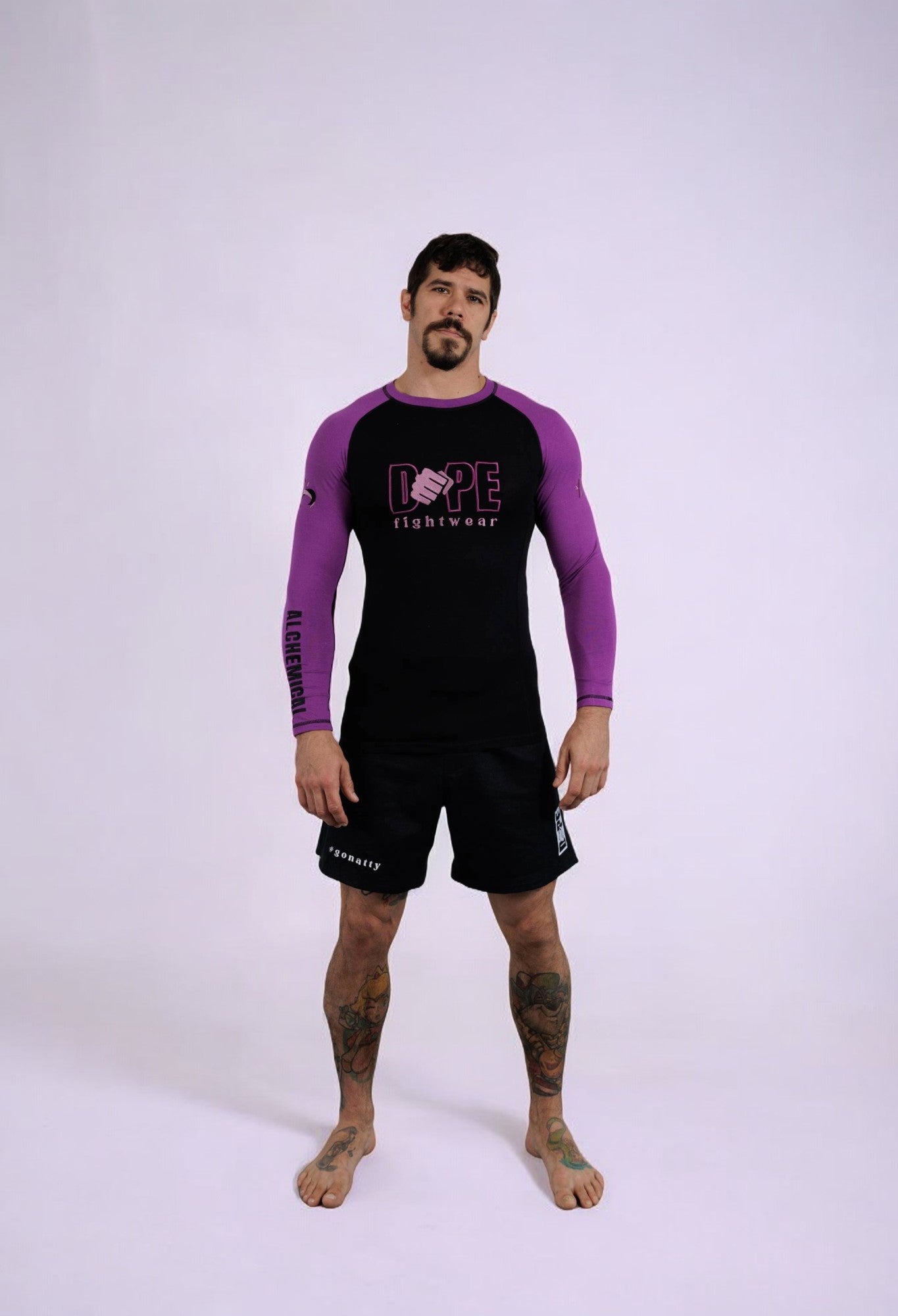 DOPE Purple Bamboo Rash Guard - Long Sleeve