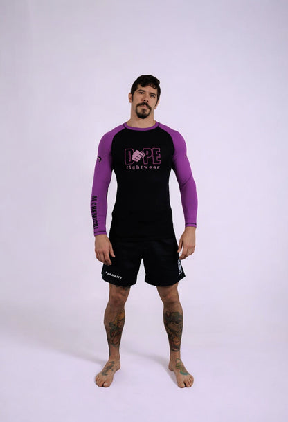 DOPE Purple Bamboo Rash Guard - Long Sleeve