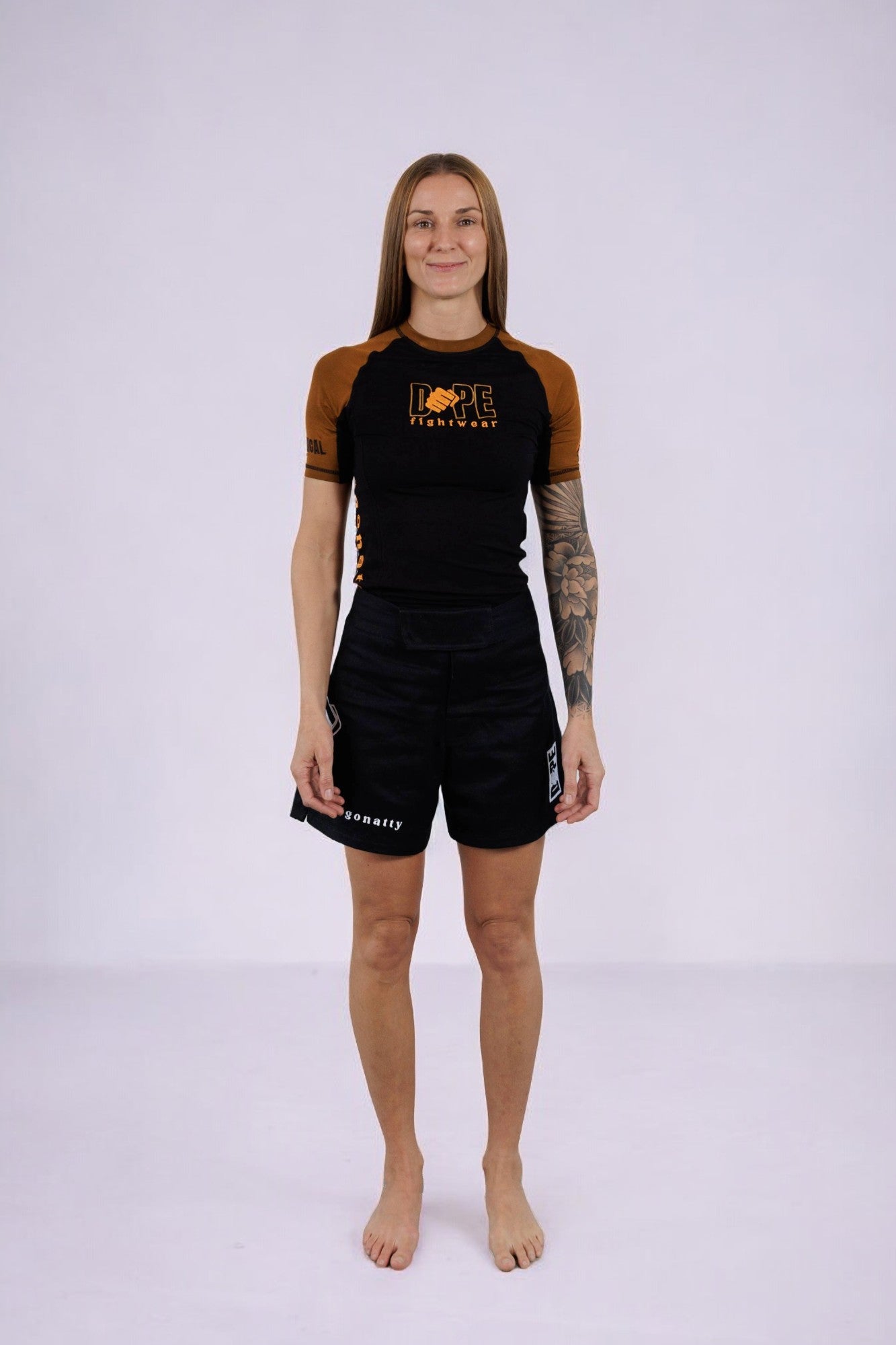 DOPE Brown Bamboo Rash Guard - Short Sleeve – Alchemical