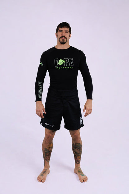 DOPE Black Bamboo Rash Guard - Long Sleeve