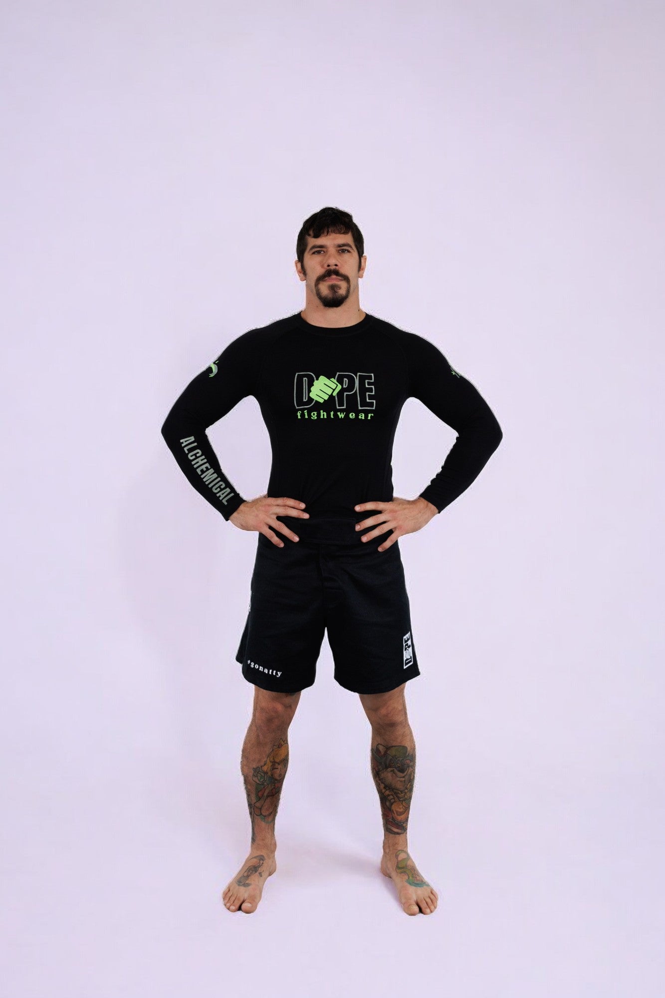 DOPE Black Bamboo Rash Guard - Long Sleeve