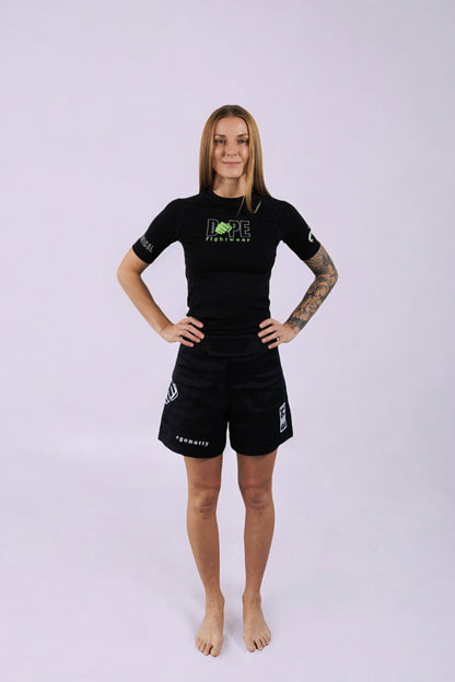 DOPE Black Bamboo Rash Guard - Short Sleeve