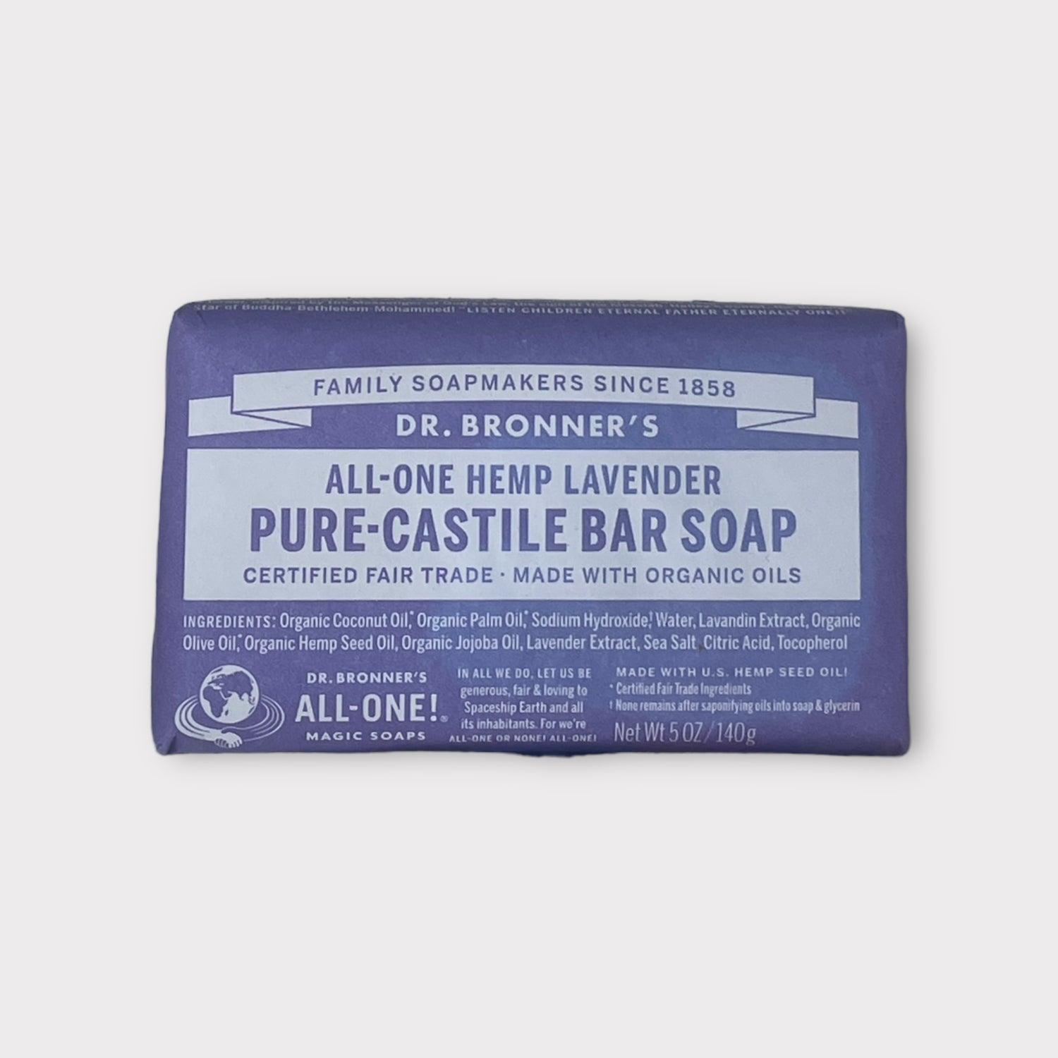 Dr Bronners Pure Castile Bar Soap